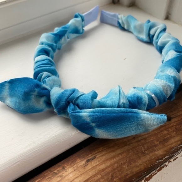 Anthropologie Blue Tie Dyed Headband - Picture 4 of 4